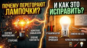Почему перегорают лампочки и как это исправить