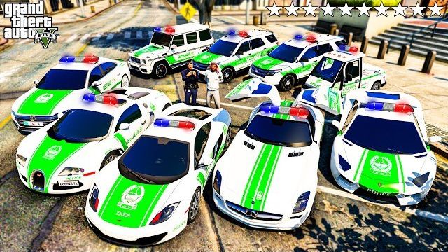 GTA 5: Угон суперкаров полиции Дубая вместе с Франклином!