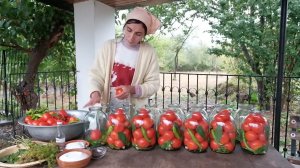 Сбор урожая томатов и консервирование на зиму Азербайджанская Кухня Деревенская Кухня  Рецепты