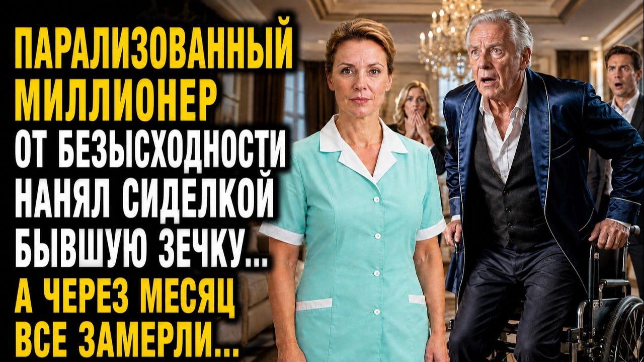 ПАРАЛИЗОВАННЫЙ МИЛЛИОНЕР ОТ БЕЗЫСХОДНОСТИ НАНЯЛ СИДЕЛКОЙ БЫВШУЮ ЗЕЧКУ… А ЧЕРЕЗ МЕСЯЦ ВСЕ ЗАМЕРЛИ…