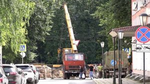 Улица Крылова в Твери перерыта с двух сторон