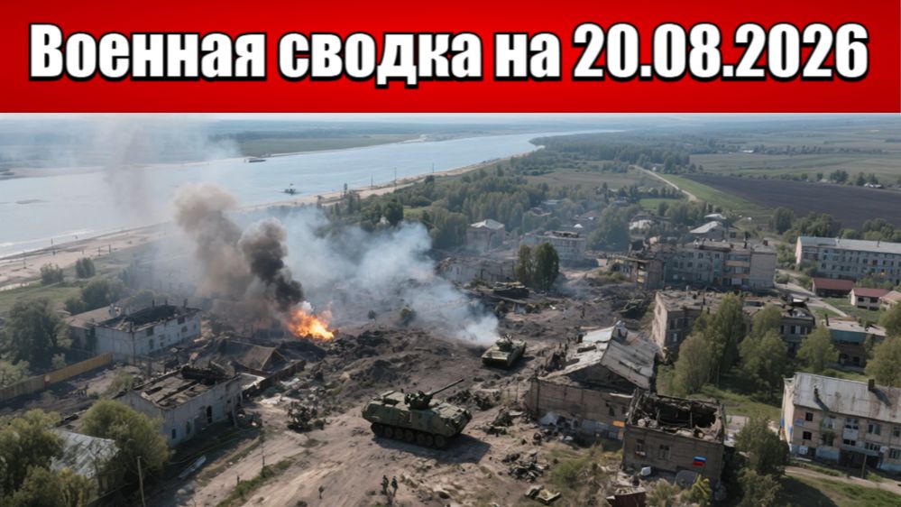 «Ореховский котёл: Российские войска освобождают Запорожскую землю!»: Военная сводка на 20.08.2026