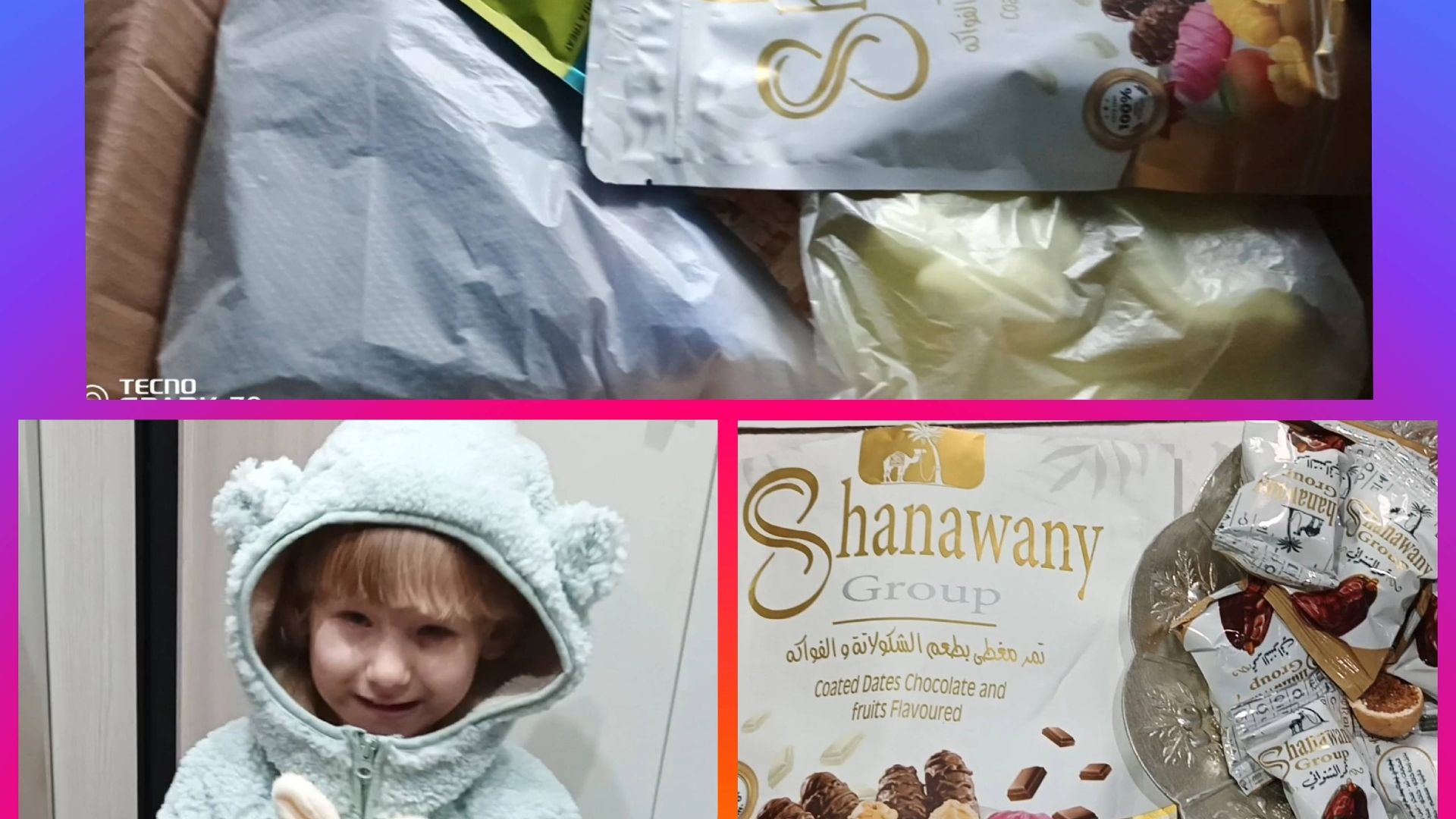 Распаковка  посылочки для Полинки