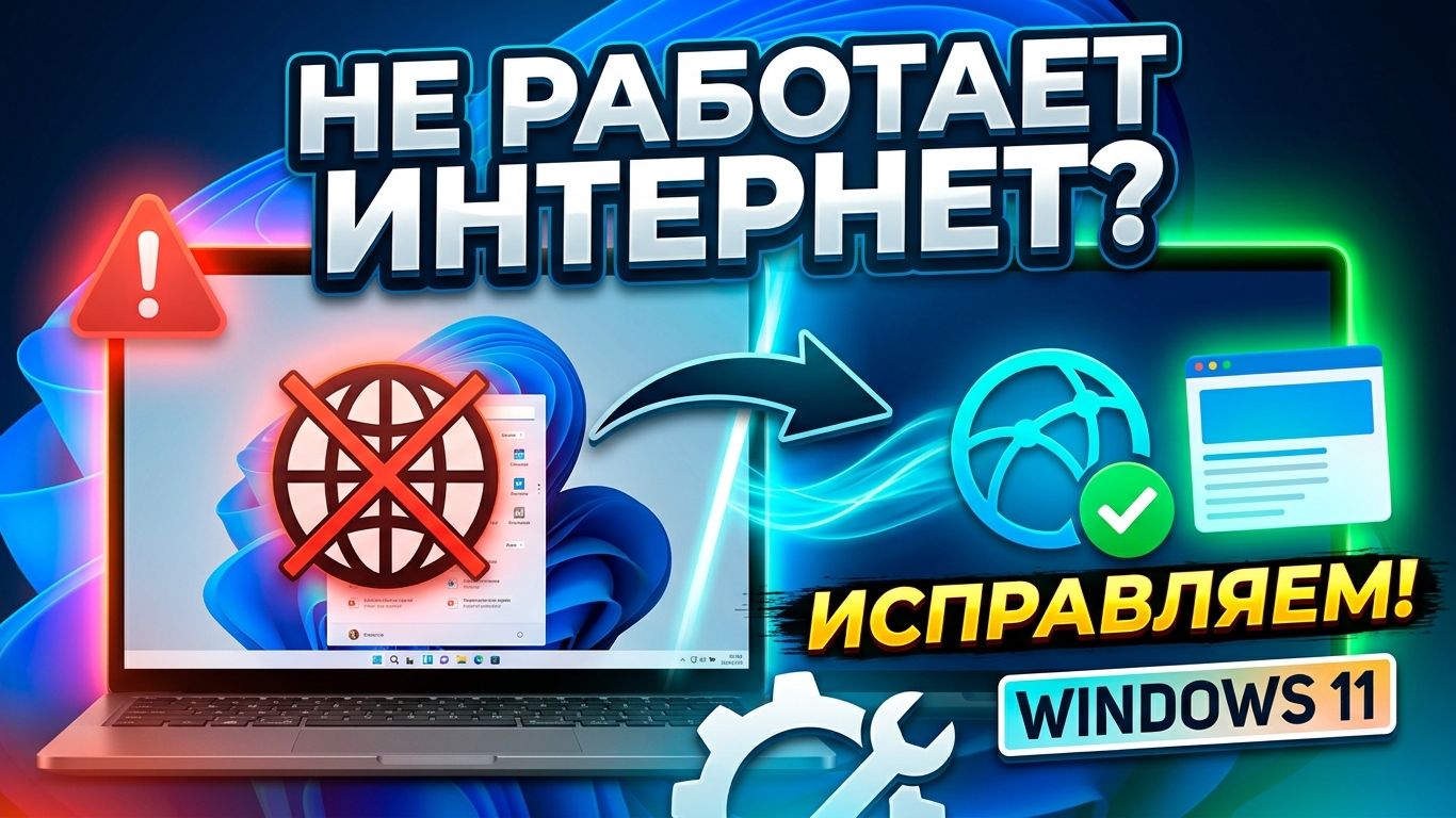 ПОЧЕМУ НЕ РАБОТАЕТ ИНТЕРНЕТ В WINDOWS 11? Пошаговая инструкция по диагностике и устранению