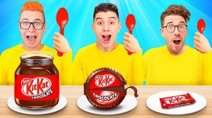 БОЛЬШАЯ, СРЕДНЯЯ или МАЛЕНЬКАЯ ЕДА ЧЕЛЛЕНДЖ ! А4