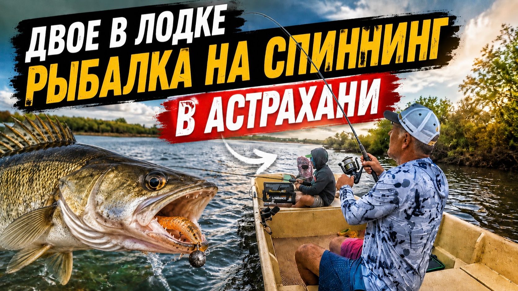 РЫБАЛКА МЕЧТЫ! Двое в лодке и ХИЩНИК на КРЮЧКЕ Рыбалка в Астрахани