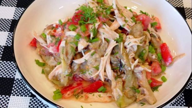Салат из Баклажанов  и Мяса  /  Готовится Быстро и Вкусно /