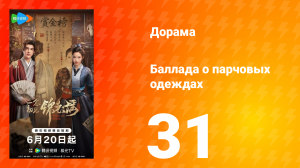 Баллада о парчовых одеждах 31 серия