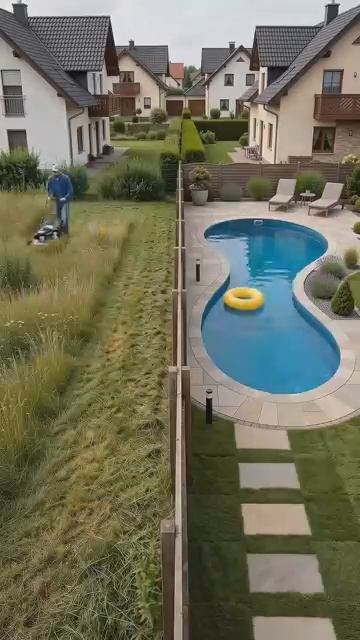 I Built A Secret Pool For My Neighbors Then Built A BETTER One AI Concept
