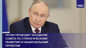 Путин проводит заседание Совета по стратегическому развитию и национальным проектам