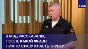В МВД рассказали, после какой фразы нужно сразу класть трубку