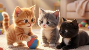 Три кота 😽 мультфильм развивающий для детей