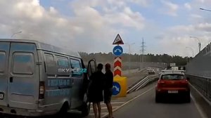 ДТП с КамАЗом в Барнауле