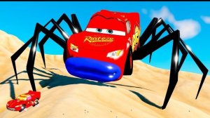 Гигантские паучьи тачки против Железного человека в Beamng Drive