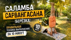 Саламба Сарвангасана (Берёзка) — правильная техника выполнения за 10 минут