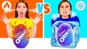 Холодная или Горячая Еда Челлендж # Забавные Кухонные Лайфхаки от Fun Challenge