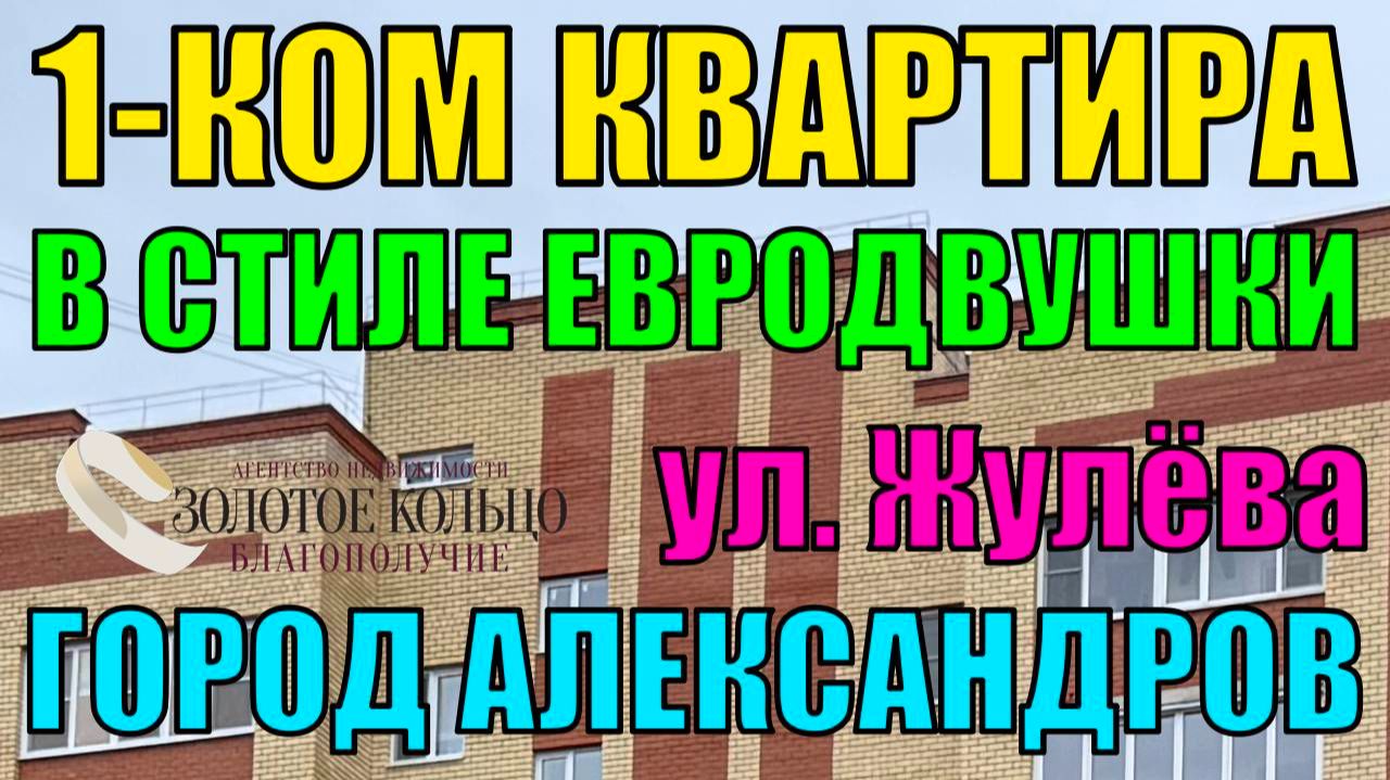 Продается однокомнатная квартира на улице Жулева, р-н Черемушки, город Александров, Владимирская обл