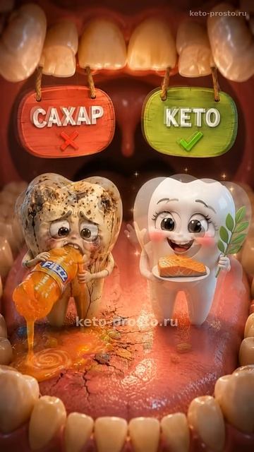 Кето и сахар. Что сахар делает с зубами
