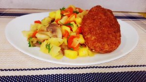 Котлеты В Духовке, Вкуснее Жареных, С Овощным Гарниром. Рецепты ПП Для Похудения И Здоровья.