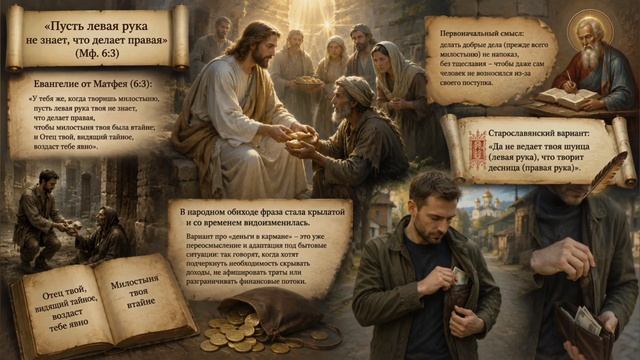 Что означает фраза про левую руку?