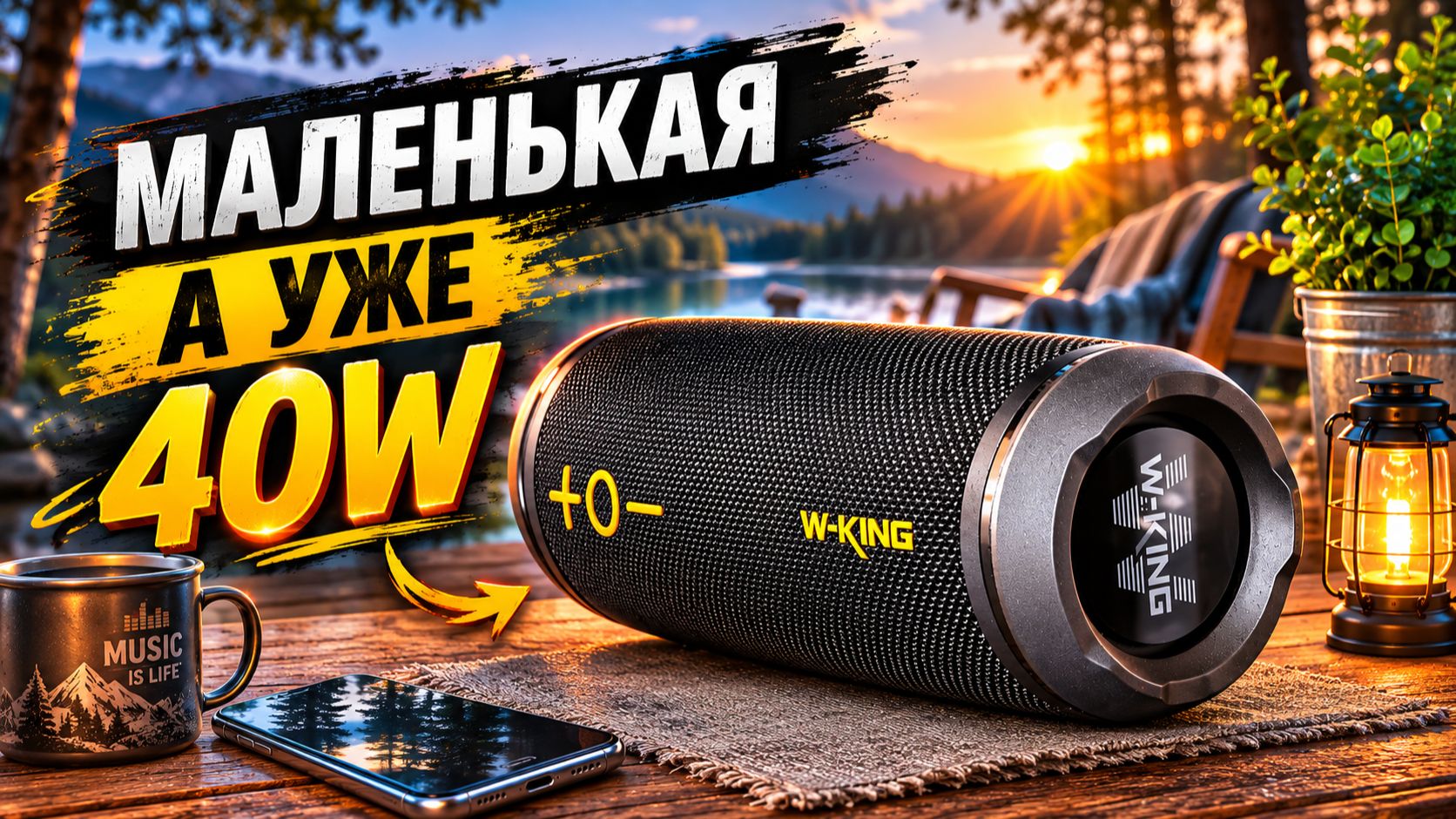 W-KING D220 — маленькая колонка, которая явно не знает, что она маленькая