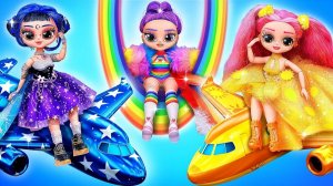 DIY в стиле День, Ночь, Радуга! K-Pop Охотницы на Демонов в самолете!