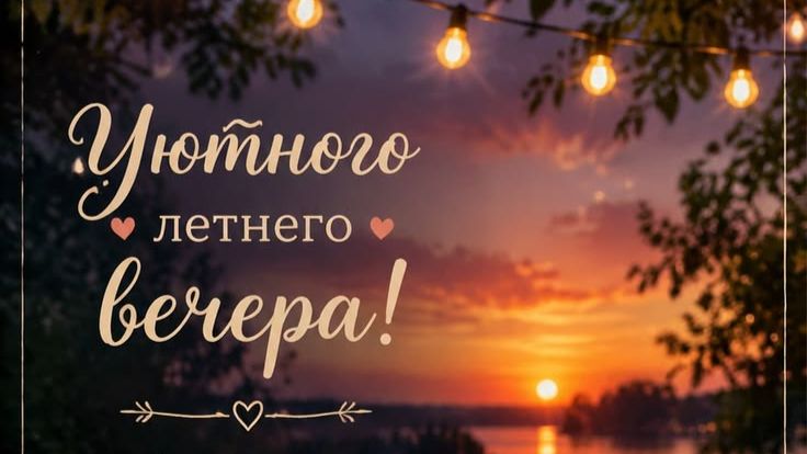 Добрый вечер! Красивые пожелания с музыкой для уютного завершения дня 🌆✨