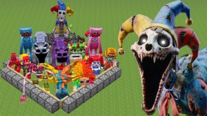 Все мобы из 5-й главы Poppy Playtime, объединенные в Minecraft