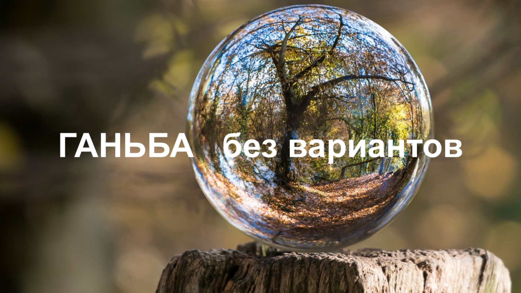 Ганьба без вариантов