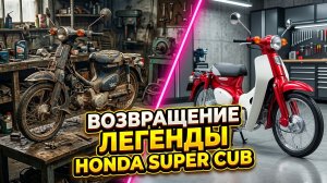 🏍️ ВОЗВРАЩЕНИЕ ЛЕГЕНДЫ: Реставрация старинного мотоцикла Honda Super Cub 1982 🔧
