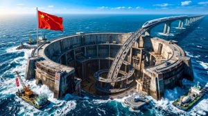Китай построил шоссе, уходящее под воду даже американцы не верят в реальность этого проекта