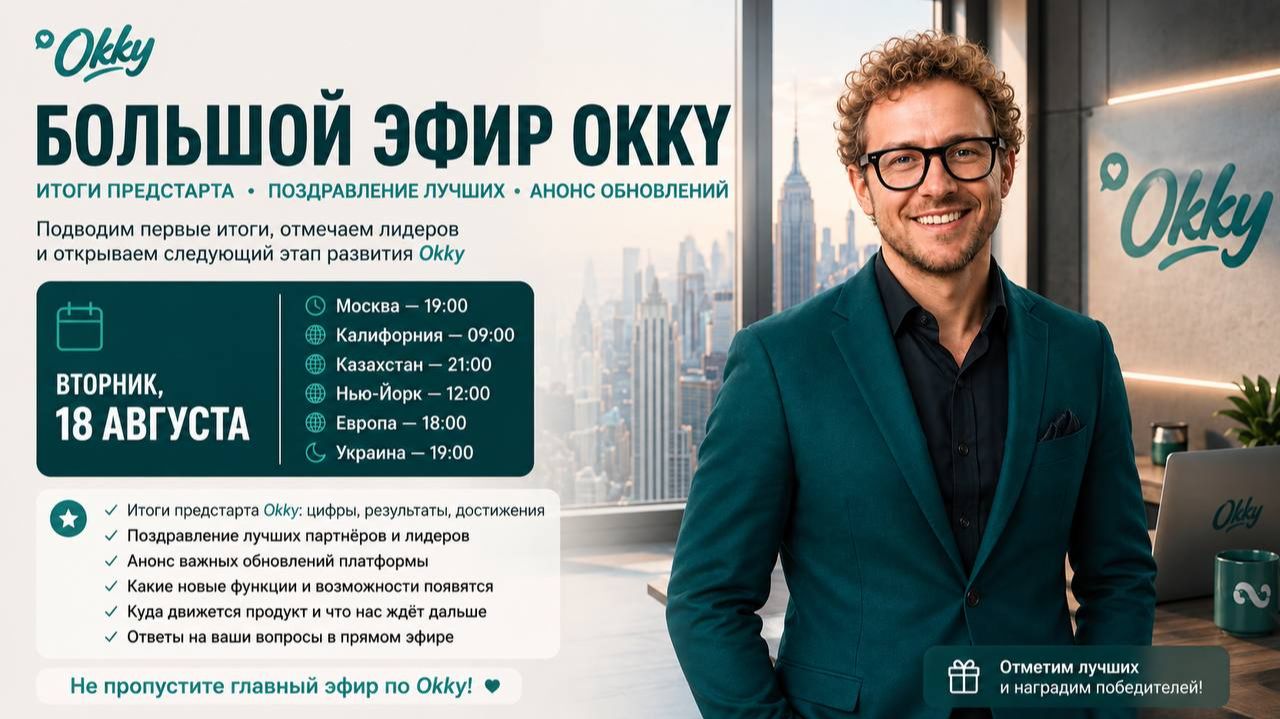 Okky. Итоги предстарта. Поздравления. Анонсы обновлений