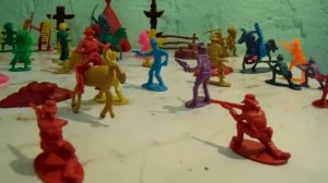 Солдатики индейцы против ковбоев