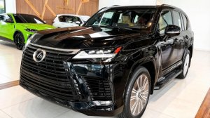 Lexus LX700h 2026 года отличный гибридный внедорожник в Черном цвете. Обзор автомобилей