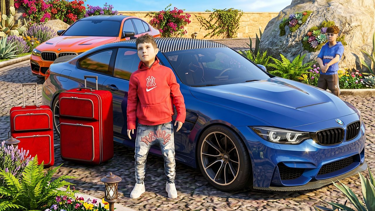 ПАПА ВЫГНАЛ МЕНЯ ИЗ ДОМА ! Я ТЕПЕРЬ ЖИВУ В МАШИНЕ БМВ М4? - ОТЕЦ И СЫН В GTA 5 ⚡ГАРВИН