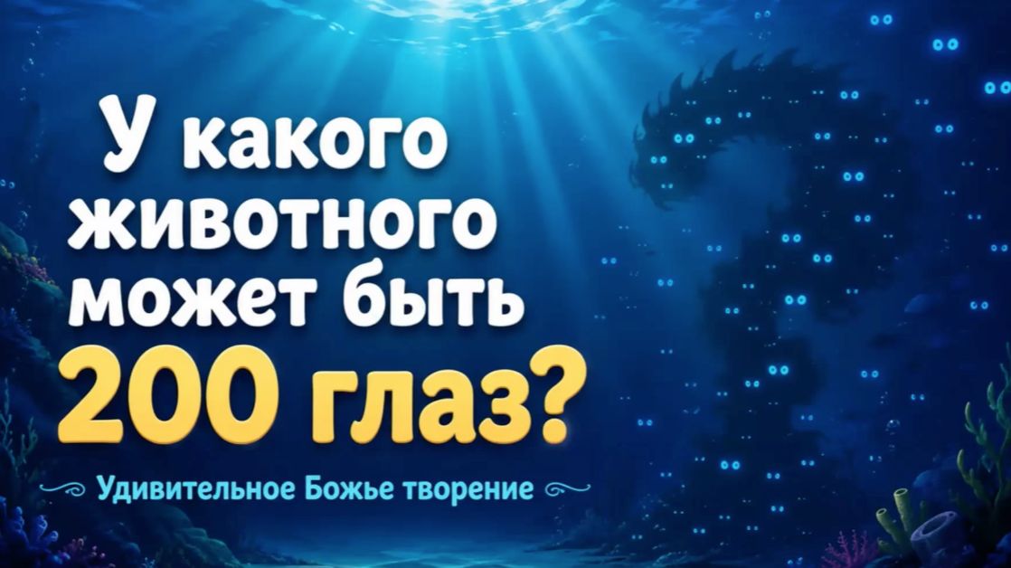 Интересный факт:«У какого животного может быть 200 глаз?»