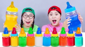 Большая бутылка желе-конфет Напиток Мукбанг