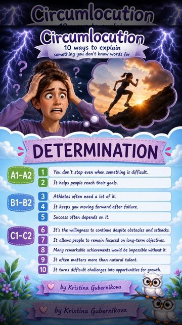 Circumlocution: 10 Ways To Explain Something You Don't Know The Words For - DETERMINATION