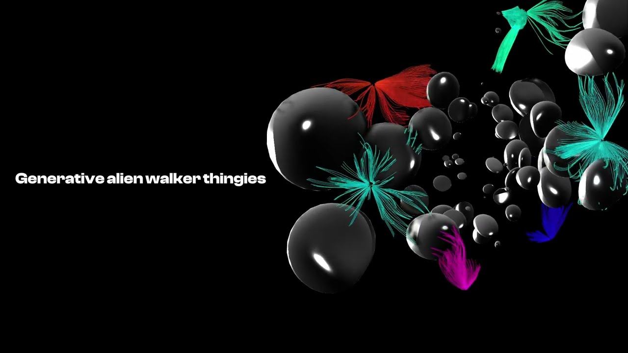 Generative Alien Symbiote Walking Effect (No Code/GLSL) | POPs Tutorial