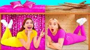 Секретный Домик Под Кроватью _ Богатая vs Бедная Сумасшедшие Идеи для Пранков