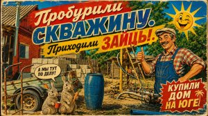 Пробурили скважину. Приходили ЗАЙЦЫ! ДОМ НА ЮГЕ #8