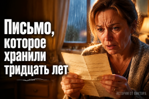 Письмо, которое Вера хранила тридцать лет
