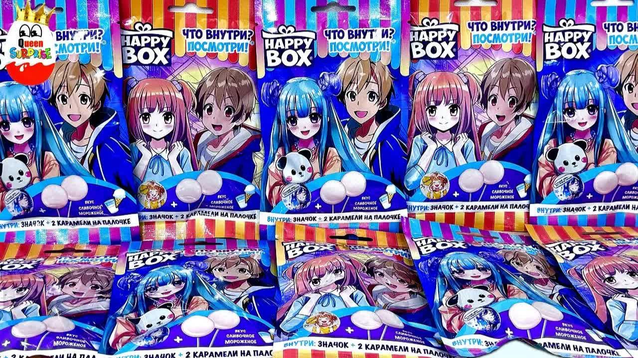 Happy Box АНИМЭ! Сюрпризы, NEW Коллекция, Значки 🩷 Anime, Surprise Unboxing