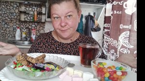 мукбанг/ сладости/ и варенья клюква перетертая с сахаром/