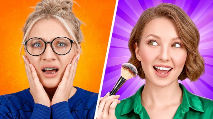 Ботанка стала красоткой в школе! 🤓✨ Бьюти-секреты и забавные истории
