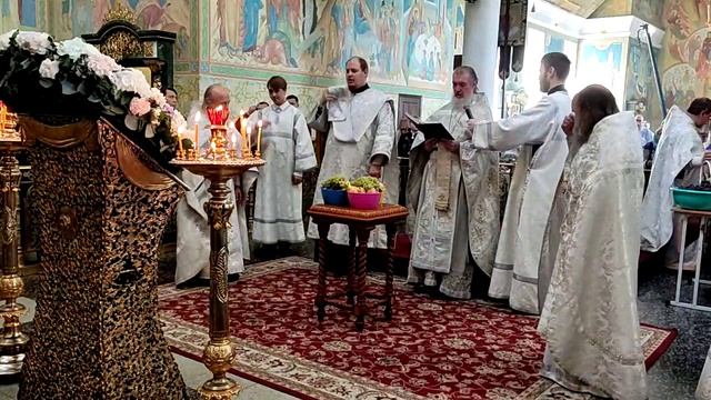 Освящение плодов нового урожая 19.08.26