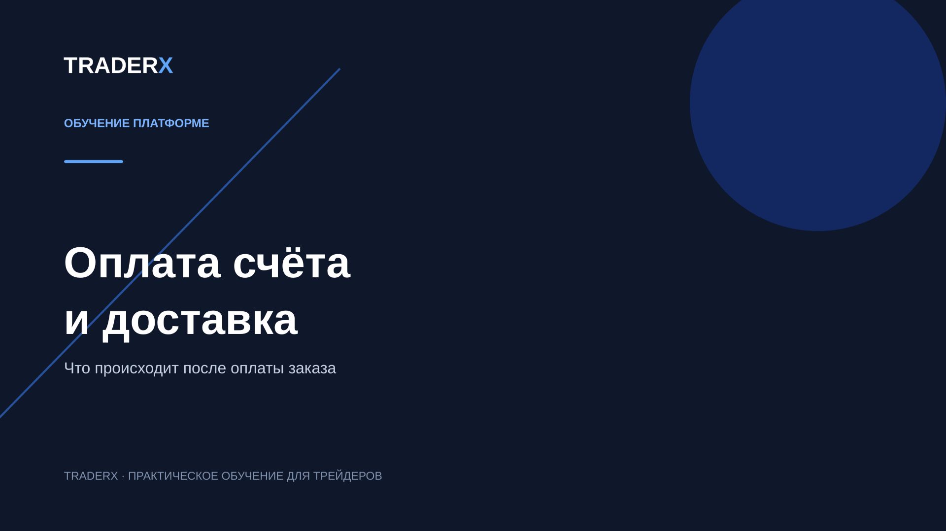 Оплата счета и доставка