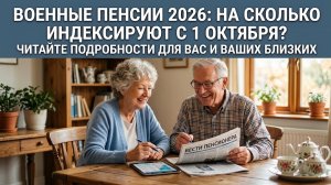 Индексация военных пенсий с 1 октября 2026 года: насколько повысят