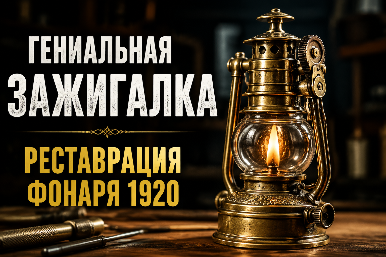 Реставрация винтажной динамо-лампы Luzy 1920-х годов