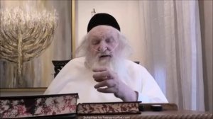 100-year-old Rabbi Moshe Sternbuch, top authority of the Edah HaChareidis, speaks in Yiddish as he s